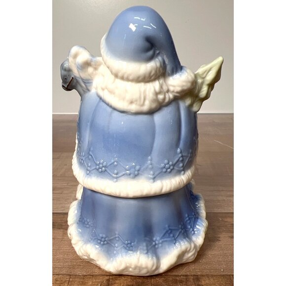 Vintage Santa Claus Ceramic Trinket Box With Box - Picture 2 of 4